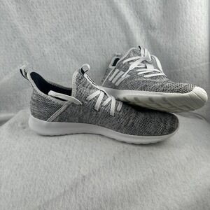 Adidas Cloudfoam Pure 2.0 Unisex  Running Shoes Grey White Sneakers Size 9.5 Men